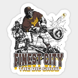 Finest City Big Stick Baseball Slugger Sticker
